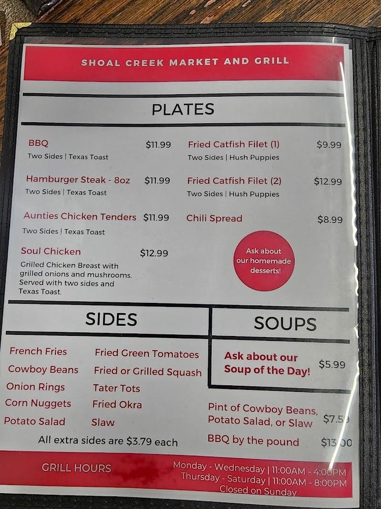 Shoal Creek Market and Grill Bbq